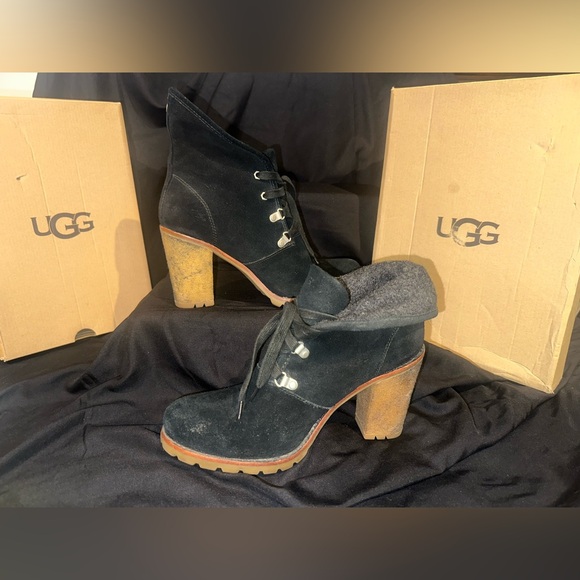 ⭐️FALL SALE ⭐️ UGG Ankle Boots. Black. Sz 10 - Picture 1 of 9